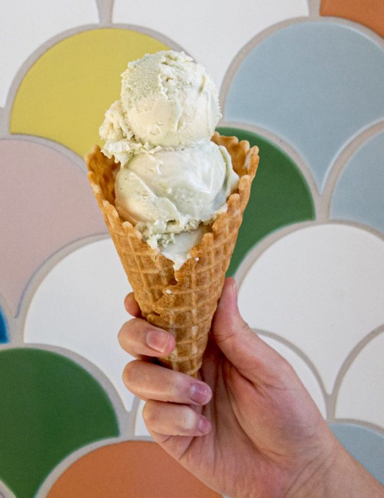 love creamery limecicle ice cream cone