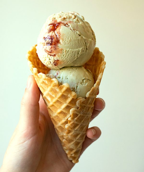 Strawberry Basil Ice Cream