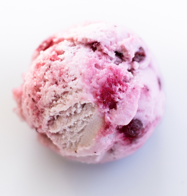 vegan lingonberry ice cream