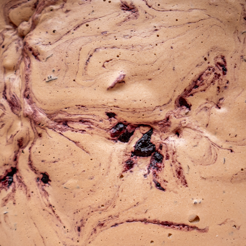 Chocolate Cherry Chip ice cream from Love Creamery Duluth MN Superior WI Ice Cream