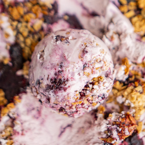 Blueberry Crisp Love Creamery Duluth MN Superior WI Ice Cream