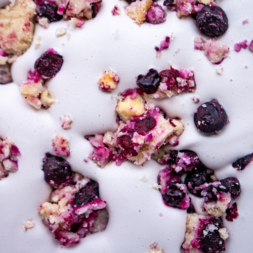 Blueberry Crisp Ice Cream from Love Creamery in Duluth MN and Superior WI
