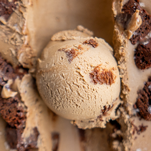 Vegan Chocolate Hazelnut Brownie ice cream from Love Creamery Duluth MN Superior WI