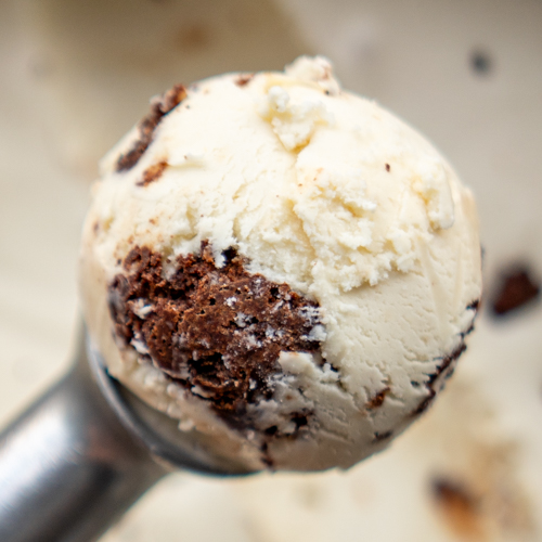 Salted Peanut Butter Brownie ice cream from Love Creamery