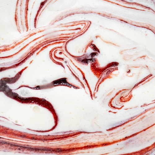 Goat Cheese Black Currant ice cream from Love Creamery Duluth MN Superior WI Ice Cream