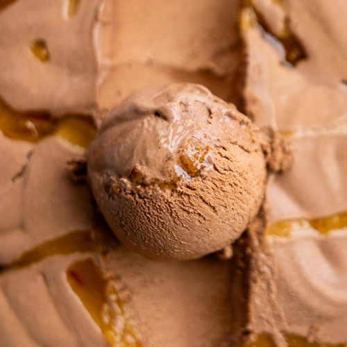 Chocolate Orange Marmalade ice cream from Love Creamery Duluth MN Superior WI Ice Cream