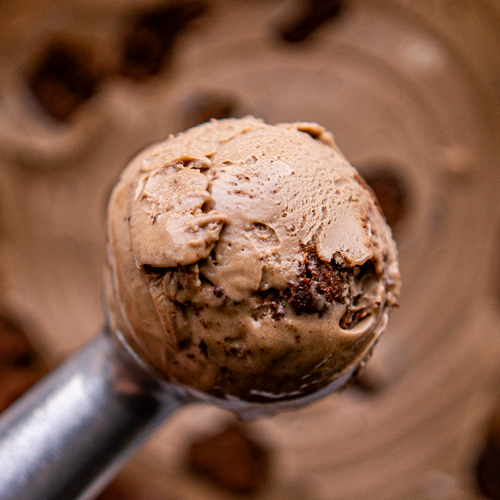 Vegan Salted Chocolate Brownie from Love Creamery Duluth MN Superior WI Ice Cream