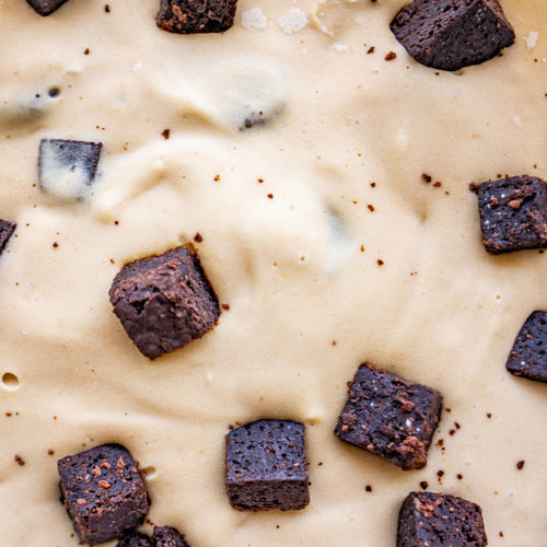Vegan Salted Peanut Butter Brownie ice cream from Love Creamery Duluth MN Superior WI